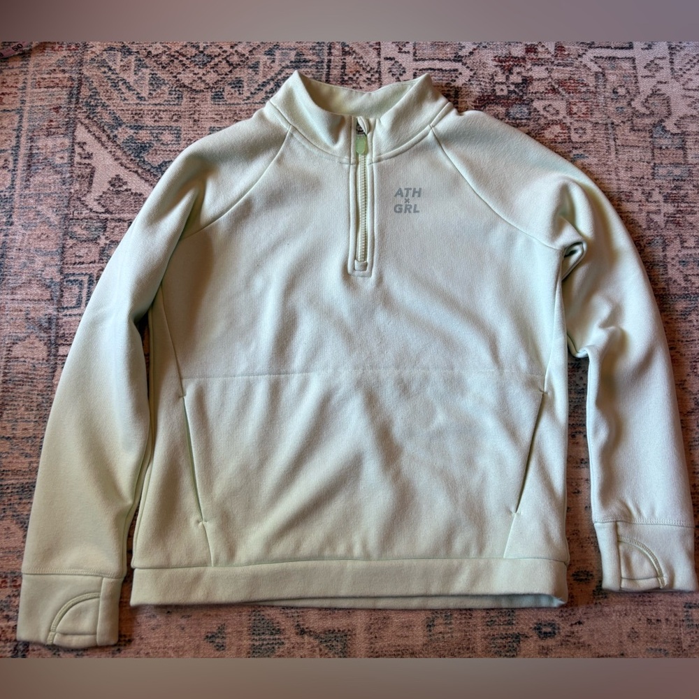 Athlete girl 1/2 zip pullover sweatshirt, girls XL (14)